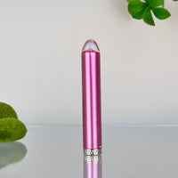 Rechargeable Vibrating Pink Glass Bullet Vibrator Female Beginner Travel Foreplay Sex Toys for Women Couples Clitoral Stimulator Massager