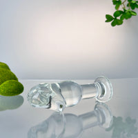 Sensual Glass Realistic Anal Plug Butt Plug Anal Play Sex Toys for Women