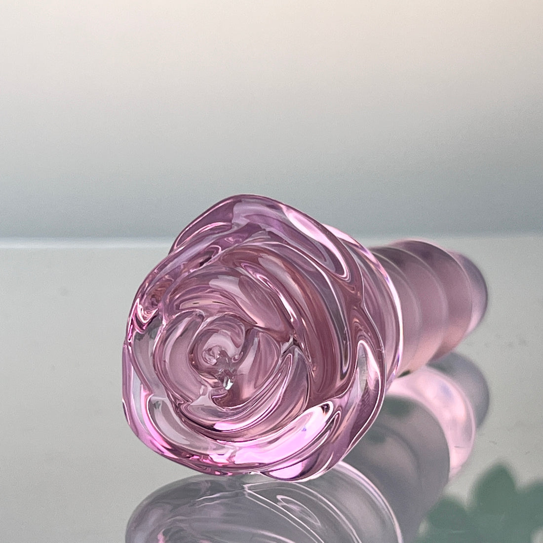 Beaded Pink Sensual Glass Anal Play Butt Plug Beginner Anal Sex Toys for Women