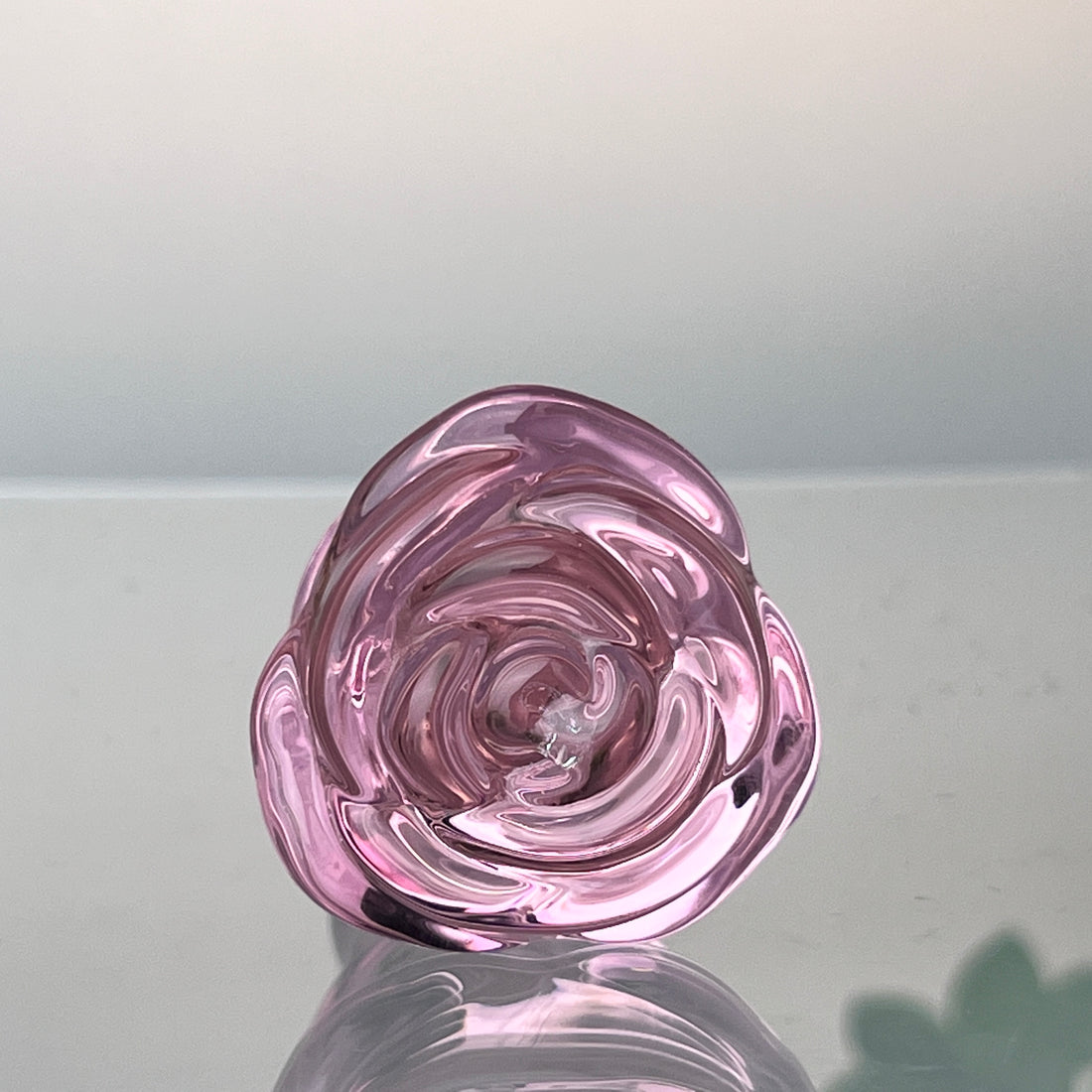 Beaded Pink Sensual Glass Anal Play Butt Plug Beginner Anal Sex Toys for Women