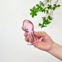 Pink Glass Sensual Wearable Anal Play Butt Plug Beginner Anal Sex Toys