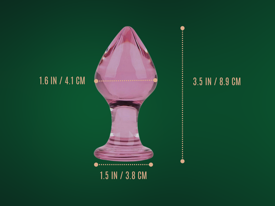 Pink Glass Sensual Anal Play Butt Plug Beginner Anal Sex Toys