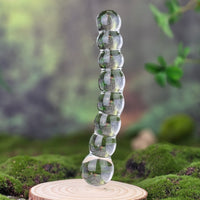 Curved Beaded Glass G Spot Anal Dildo Wand Beads Butt Plug Anal Plug Sex Toys