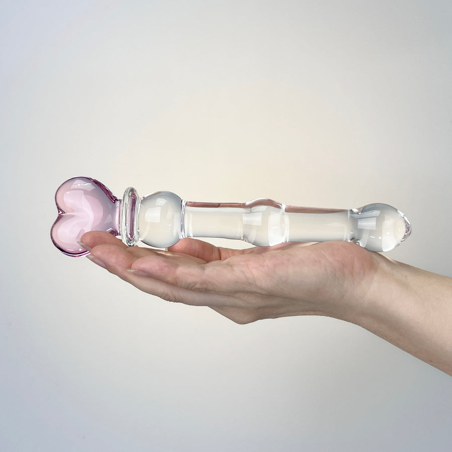 Crystal Heart Of Glass Anal Butt Plug Dildo Anal Play Sex Toys for Men Women Couples