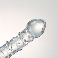 Glass Dual Double Ended G-spot Anal Dildo Dong Prostate Massager Probe Stimulator Butt Plug Anal Sex Toy