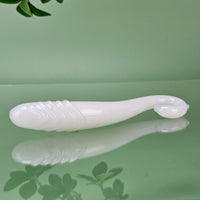 Tentacle Hand Blown White Glass Anal G-spot Dildo Massager Anal Butt Plug Probe Female Women Sex Toy Sexual Wellness