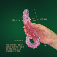 Pink Glass G-spot Anal Massager Dildo Anal Butt Plug