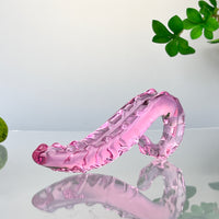 Pink Glass G-spot Anal Massager Dildo Anal Butt Plug