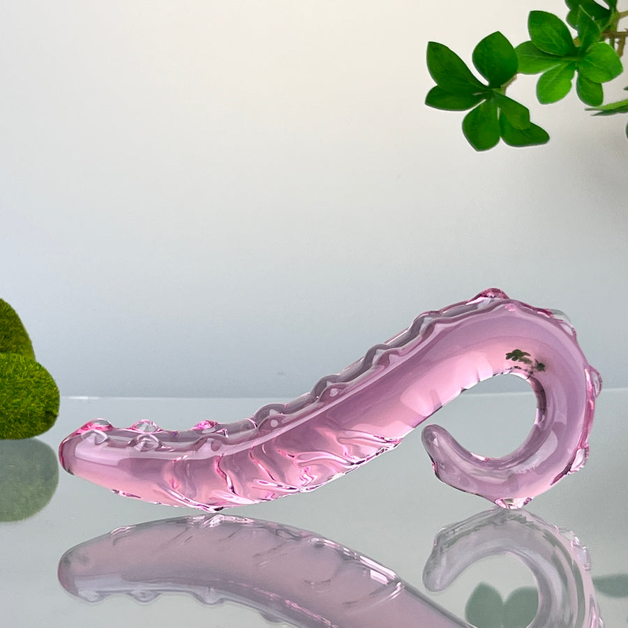 Pink Glass G-spot Anal Massager Dildo Anal Butt Plug