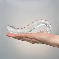 Clear Sensual Glass G-spot Anal Massager Dildo Anal Butt Plug Sex Toys for Women