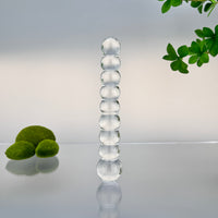 7.5" Ripple Beaded Glass G Spot Anal Dildo Wand Massager Beads Butt Plug Anal Plug Sex Toys