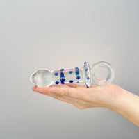 Sensual Glass Pacifier Butt Plug G-spot Massager Anal Butt Plug Sex Toys for Women Couples