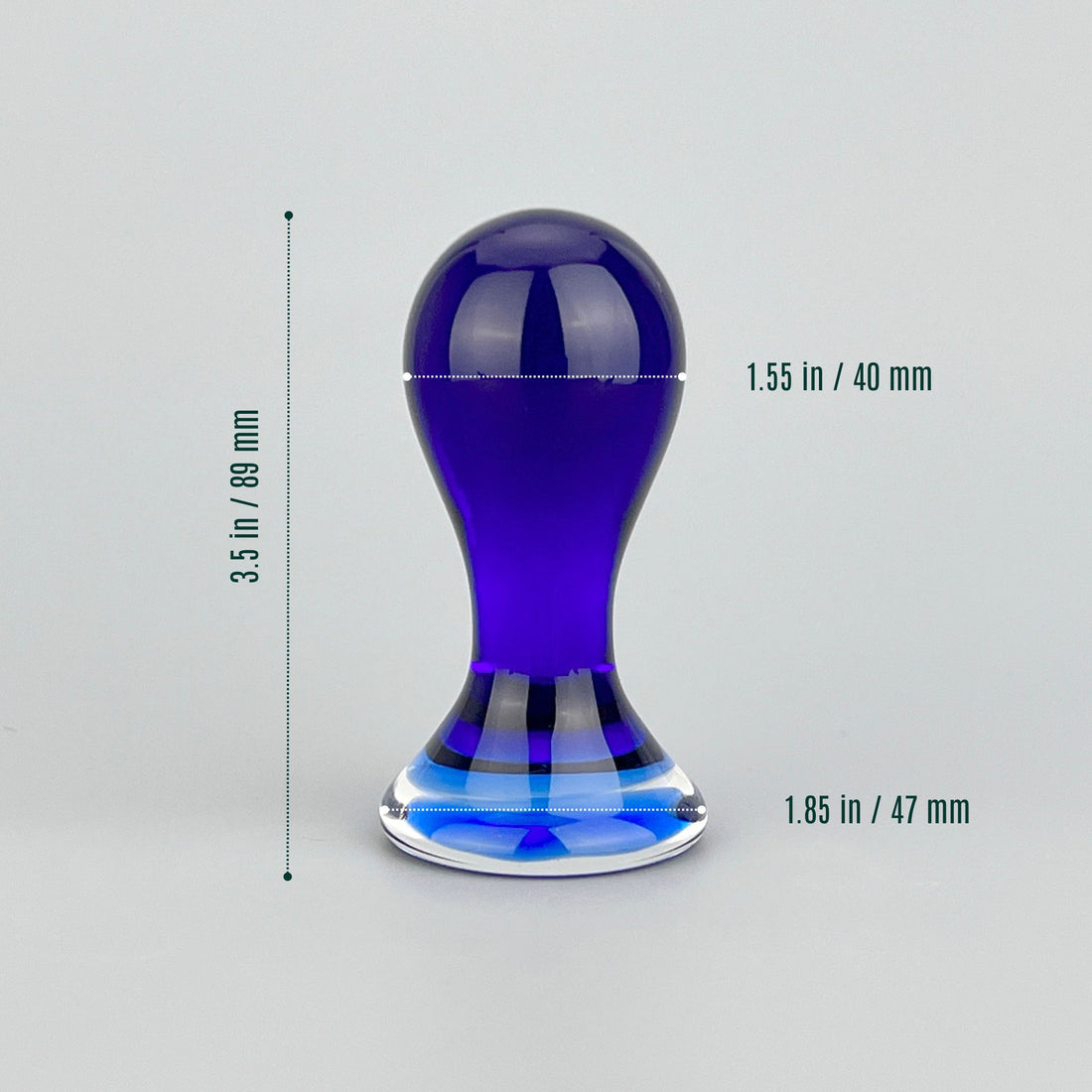 Blue Glass Orb Ball Shaped Anal Butt Plug Anal Stretcher Stretching Beginning Anal Training Sex Toys Trainer