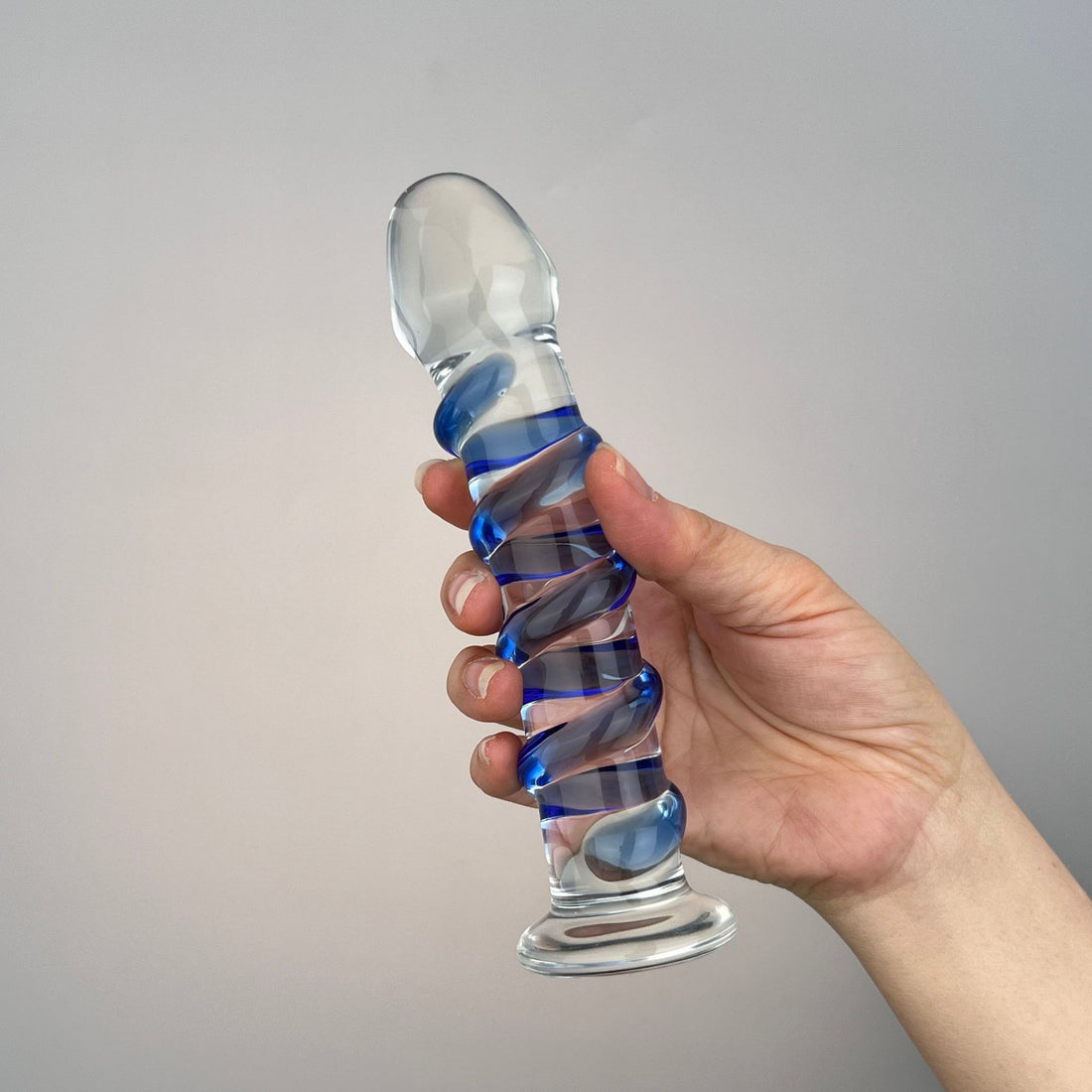 Glass Swirly Realistic G-spot Anal Dildo Dong Prostate Massager Probe Butt Plug Anal Sex Toy for Men Women Couples