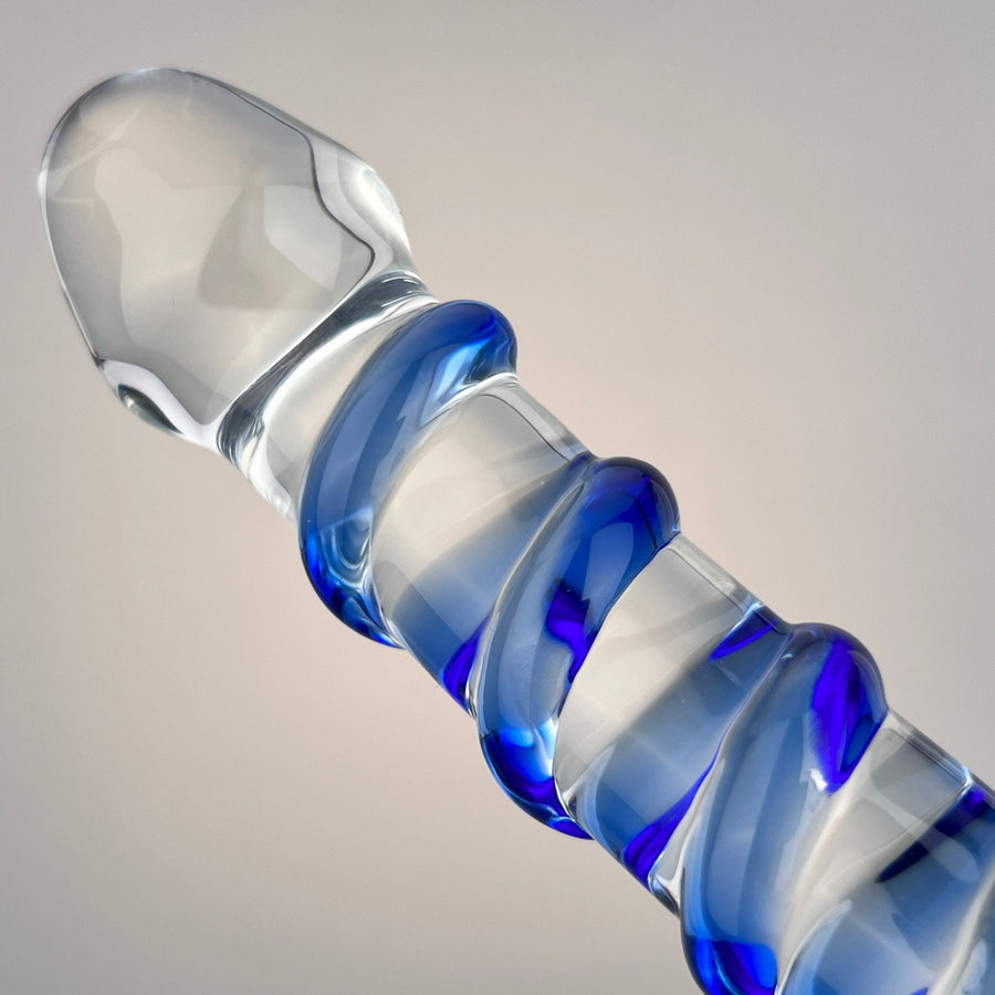 Glass Swirly Realistic G-spot Anal Dildo Dong Prostate Massager Probe Butt Plug Anal Sex Toy for Men Women Couples