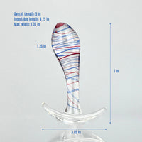 Sensual Glass Wearable Anal Butt Plug Beginner Anal Training Sex Toys