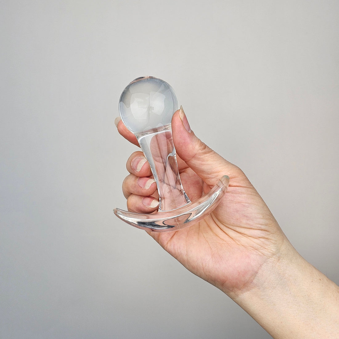 Sensual Glass Wearable Anal Butt Plug Beginner Anal Training Sex Toys