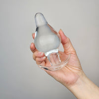 Wearable Clear Glass Sensual Anal Play Butt Plug Anal Sex Toys for Men Women Couples