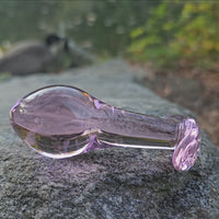 Pink Glass Sensual Wearable Anal Play Butt Plug Beginner Anal Sex Toys