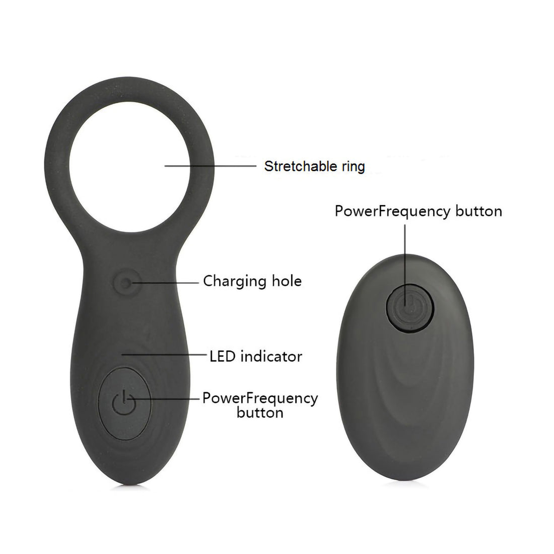 Lucio - Wireless Remote Couple's Ring