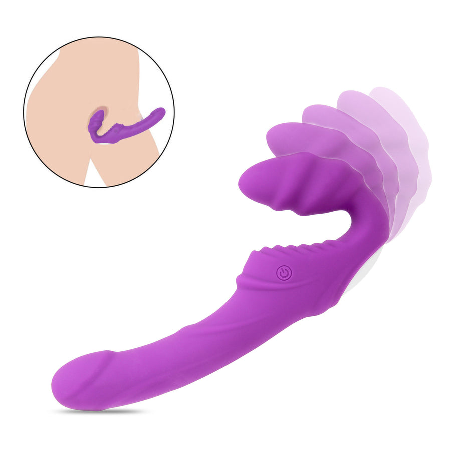 Hana - Wireless Vibrating Strapless Strap-on Dildo