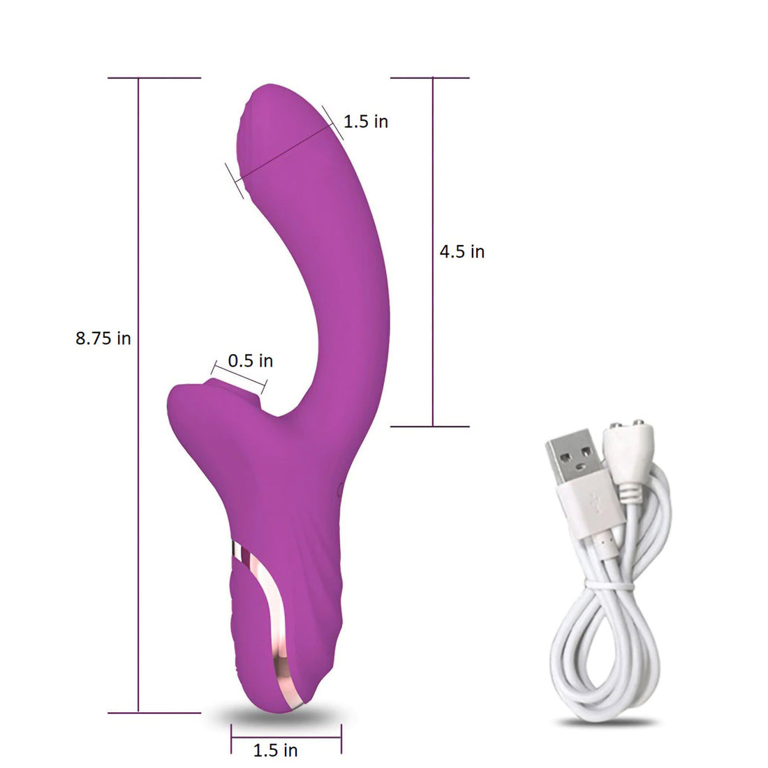 Ganeve - Air Pulsating Vibrating G-spot Clit Stimulator