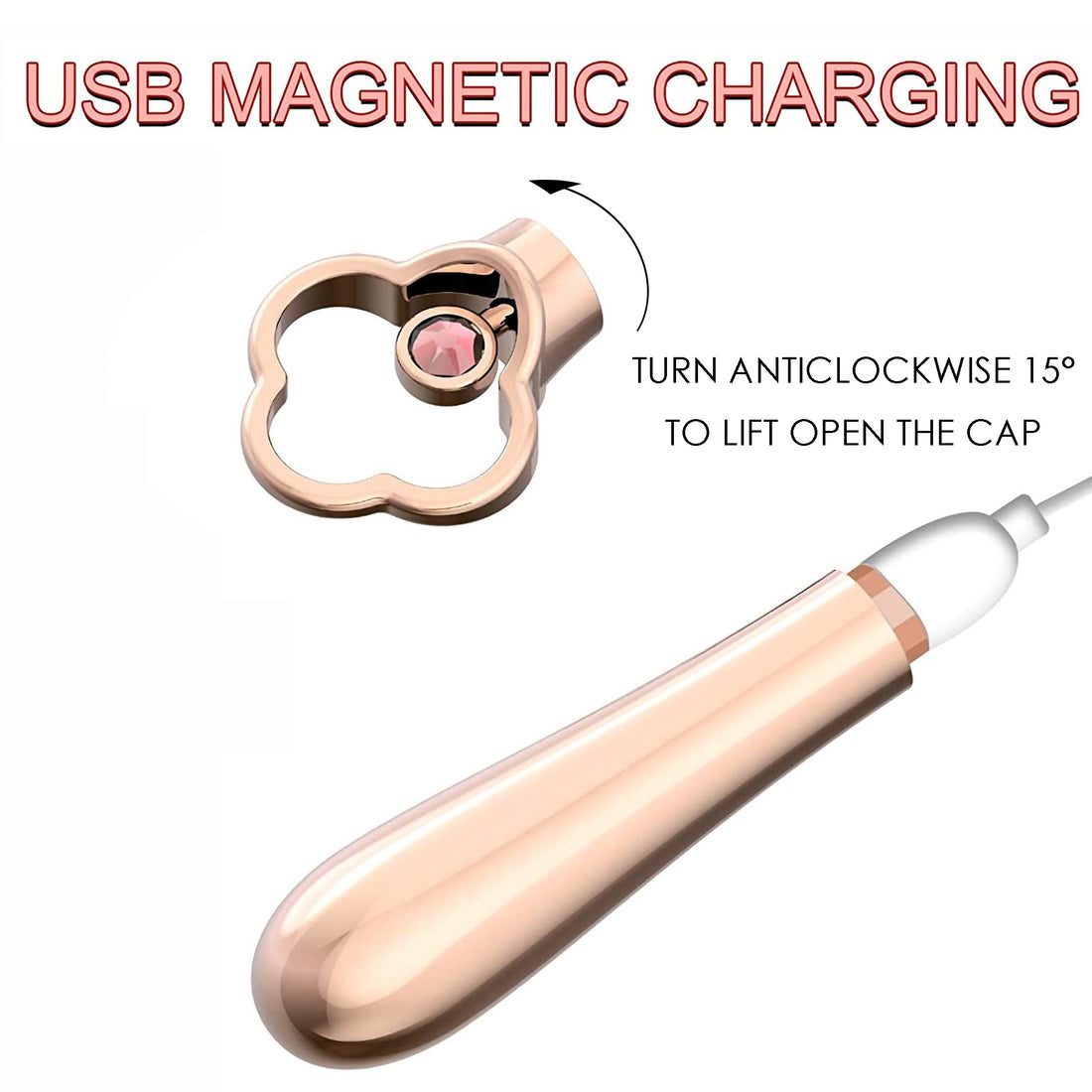 Rose Gold Rechargeable Bullet