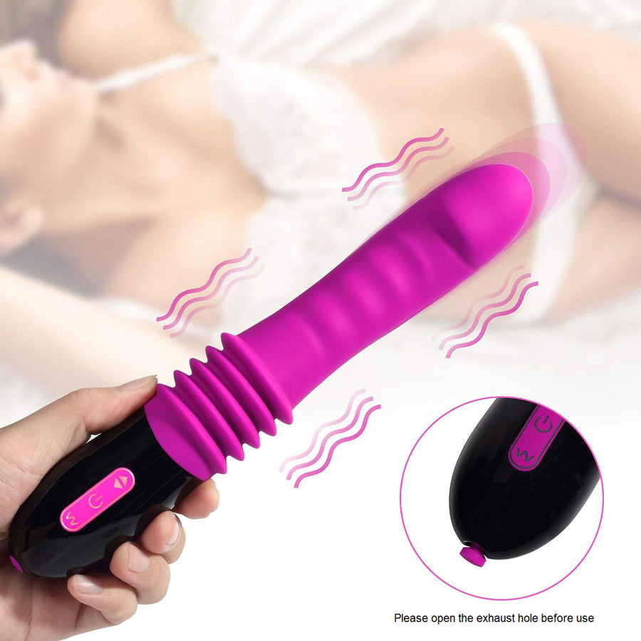 Denique - Rechargeable Vibrating & Thrusting Dildo