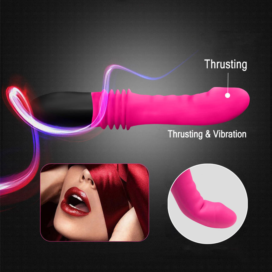 Denique - Rechargeable Vibrating & Thrusting Dildo