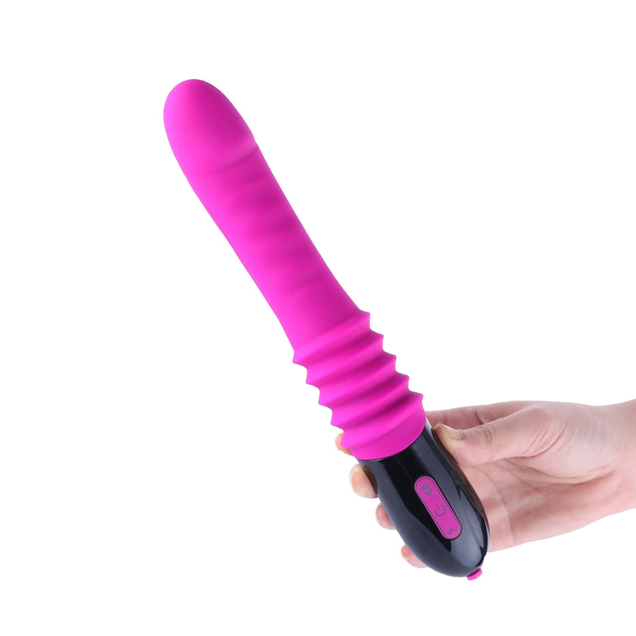 Denique - Rechargeable Vibrating & Thrusting Dildo