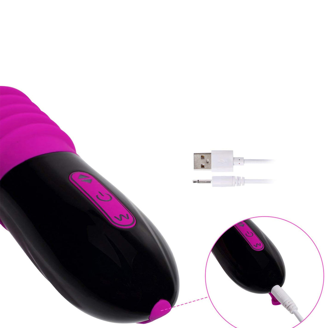 Denique - Rechargeable Vibrating & Thrusting Dildo