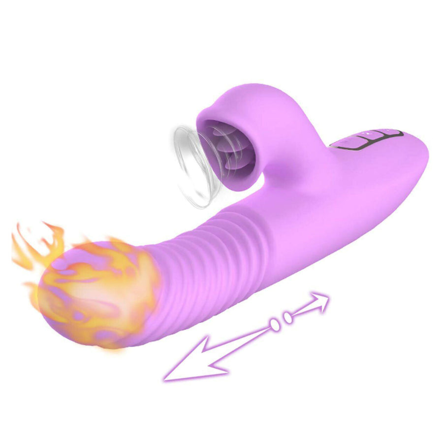 Aleece - Thrusting & Clit Licking Rabbit Vibrator