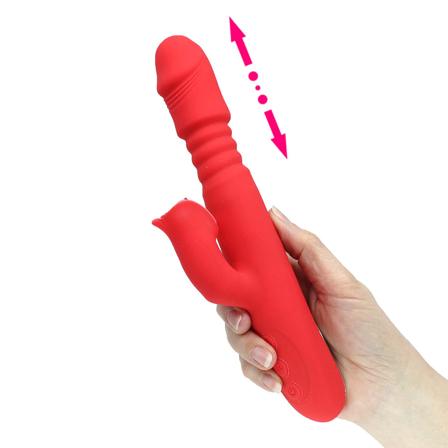 Liz - Red Thrusting & Clit Hugging Rabbit Vibrator