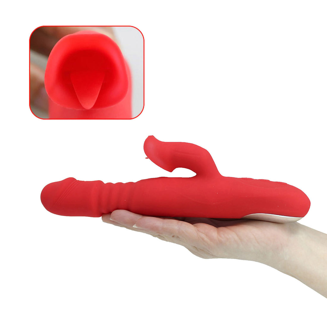 Liz - Red Thrusting & Clit Hugging Rabbit Vibrator