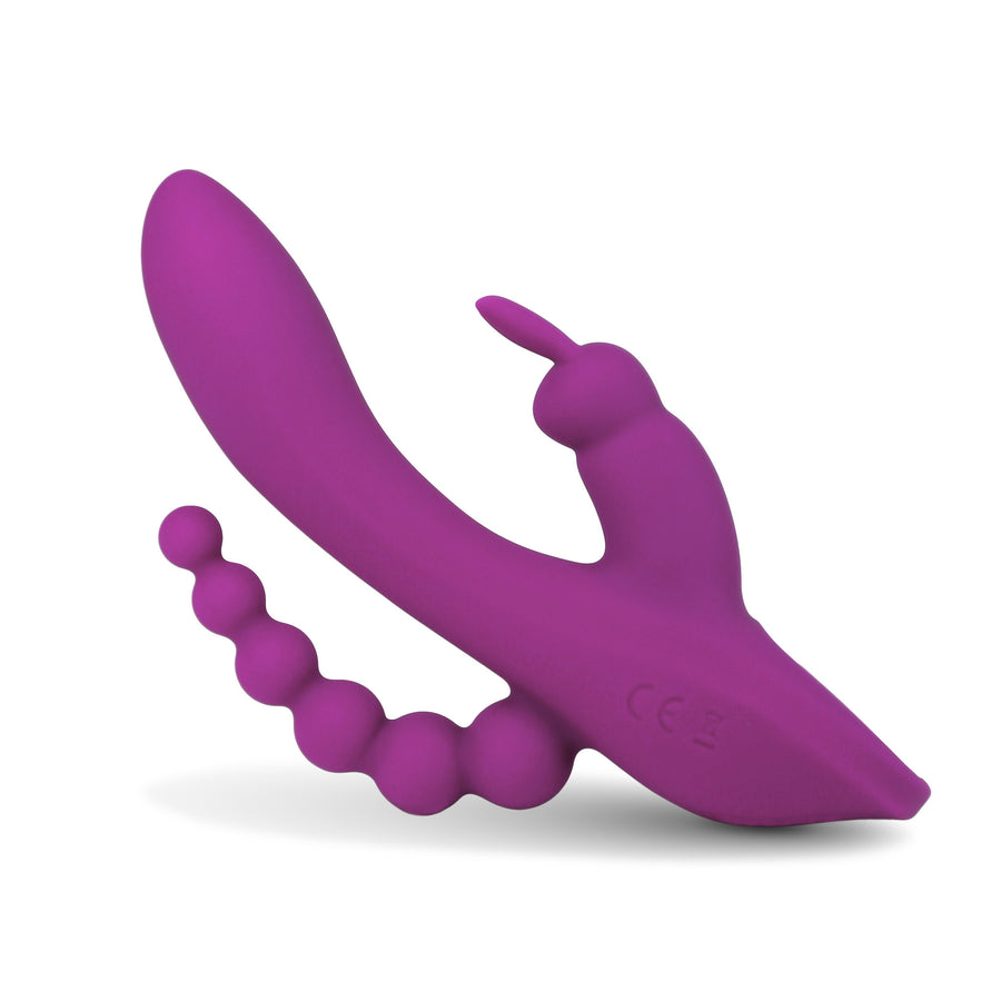 Kirra - Clit G-spot Anal Triple Stimulator Rabbit Vibe