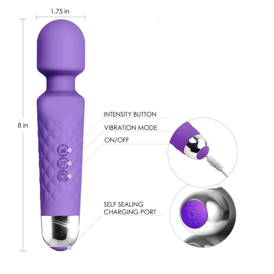 Velvet Silicone Massage Wand