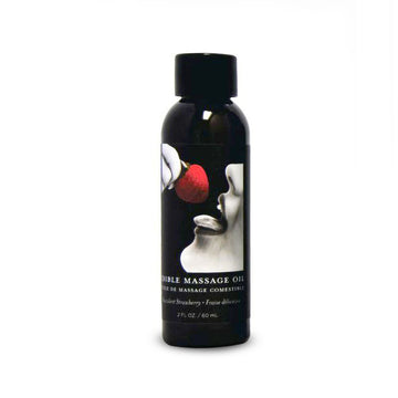 Earthly Body Edible Massage Oil-Strawberry 2 oz