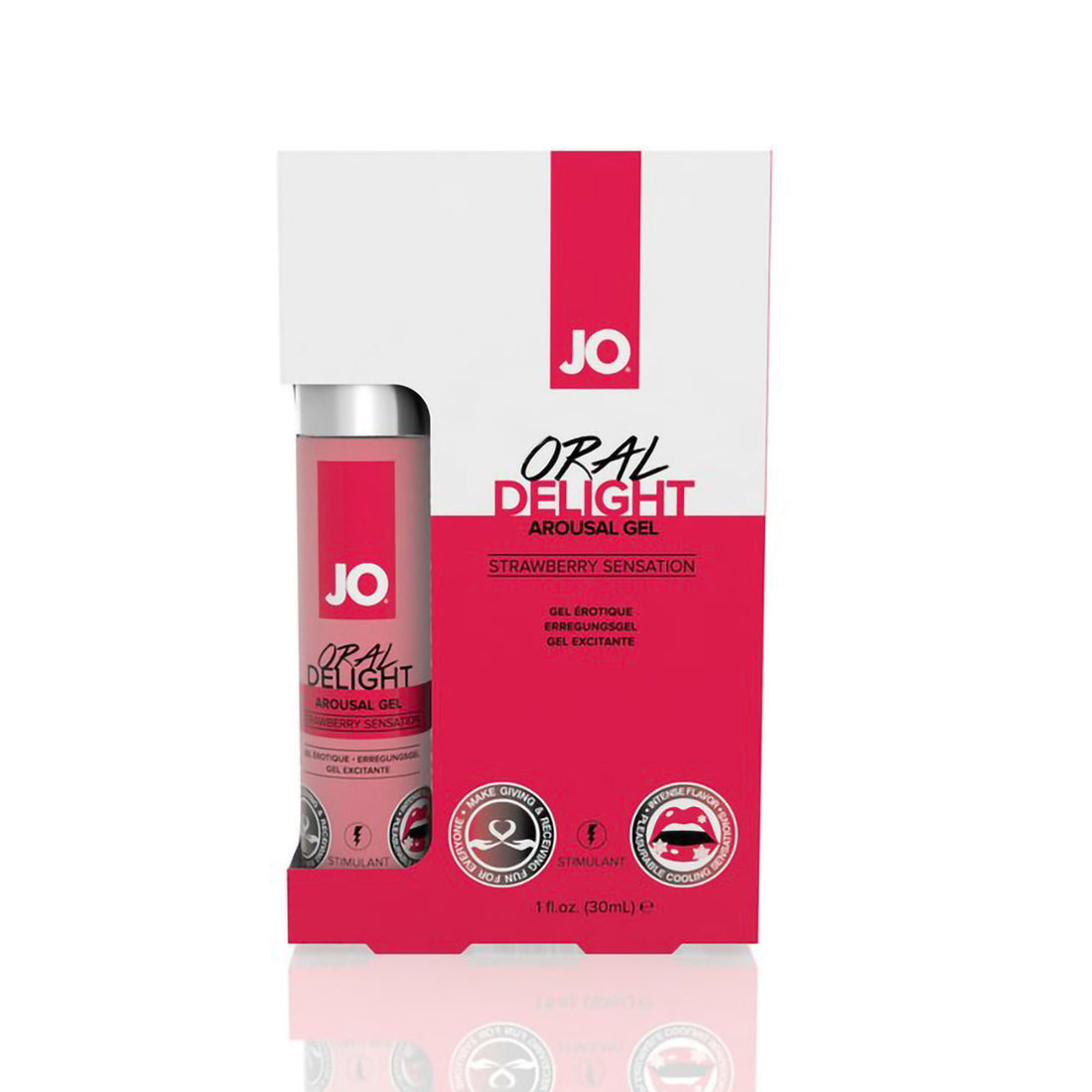 JO Oral Delight Flavored Arousal Gel Strawberry 1 oz