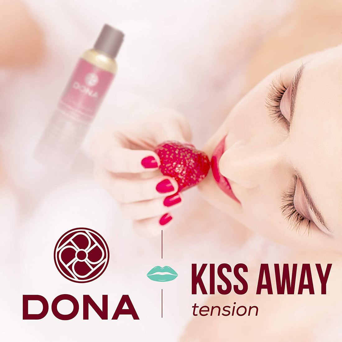 Dona Pheromone Infused Kissable Massage Oil Strawberry Souffle