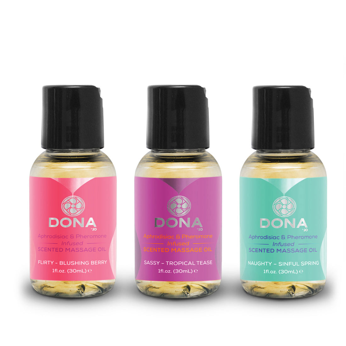 Dona Let Me Touch You Pheromone Infused Massage Oil Set