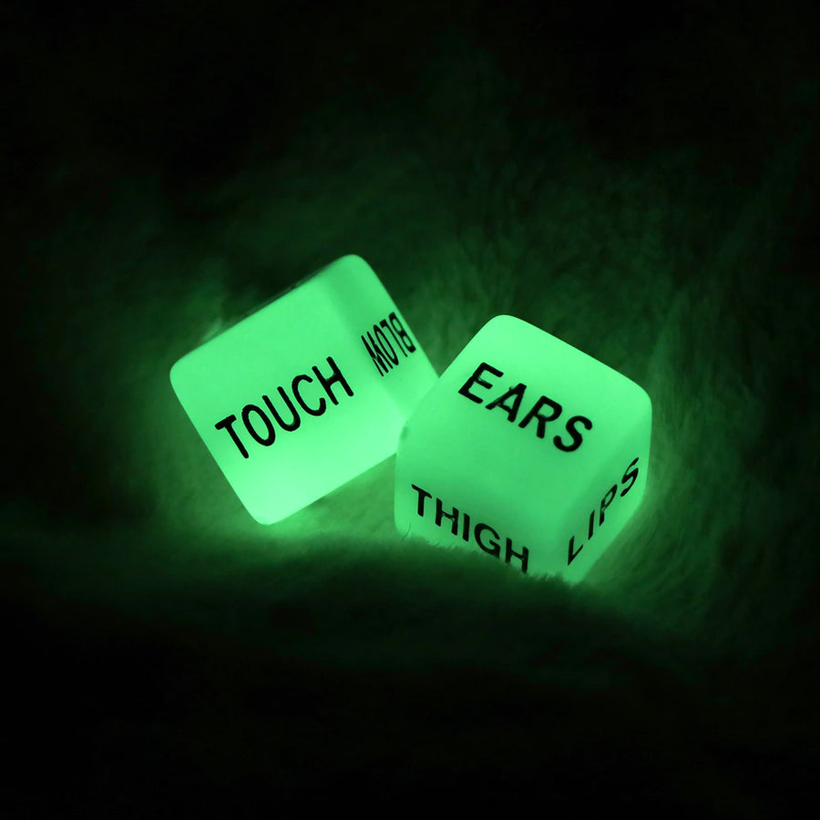 Glow in the Dark Erotic Dice Game for Couple