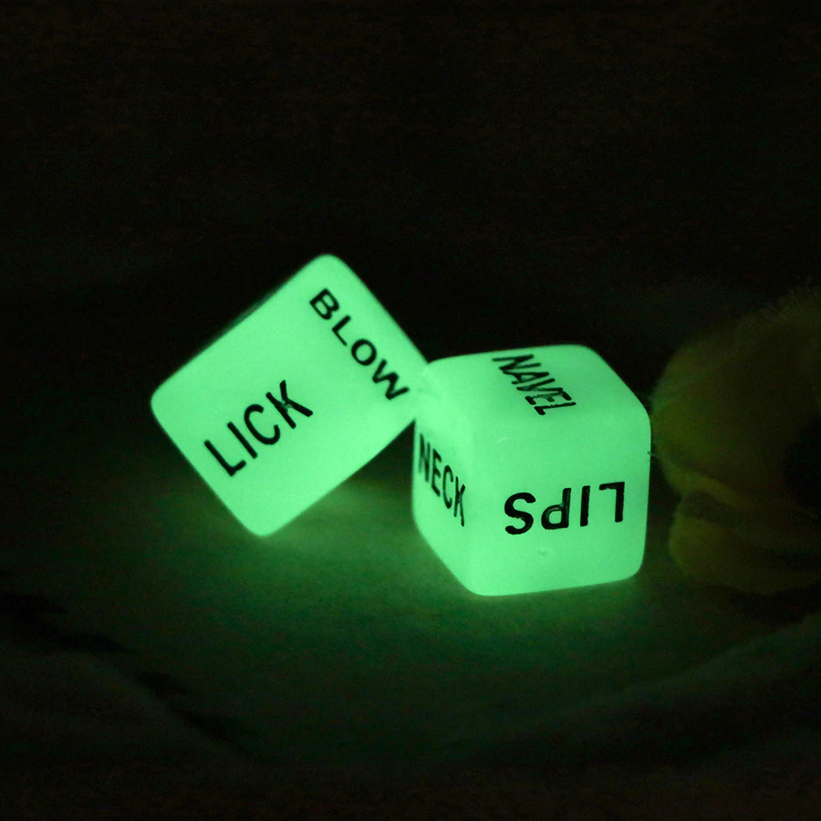 Glow in the Dark Erotic Dice Game for Couple