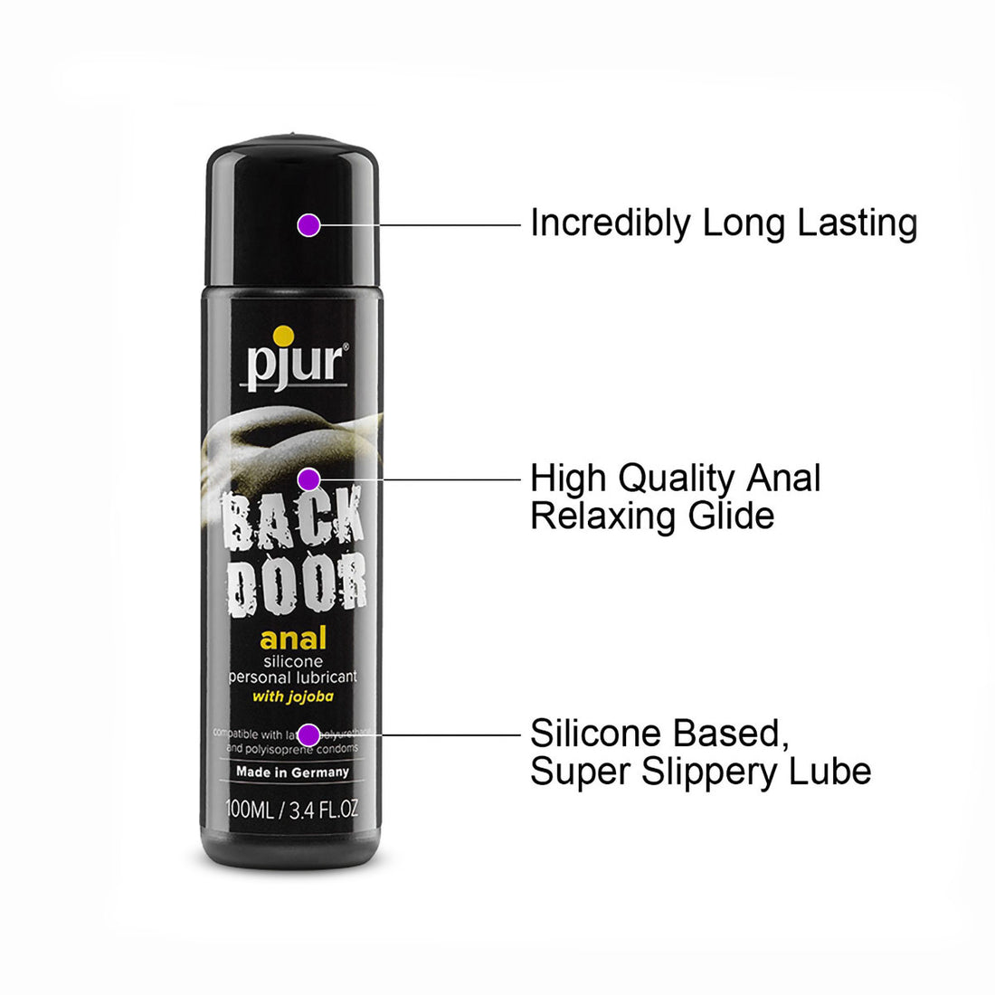 Pjur Back Door Silicone Anal Lubricant 3.4 oz