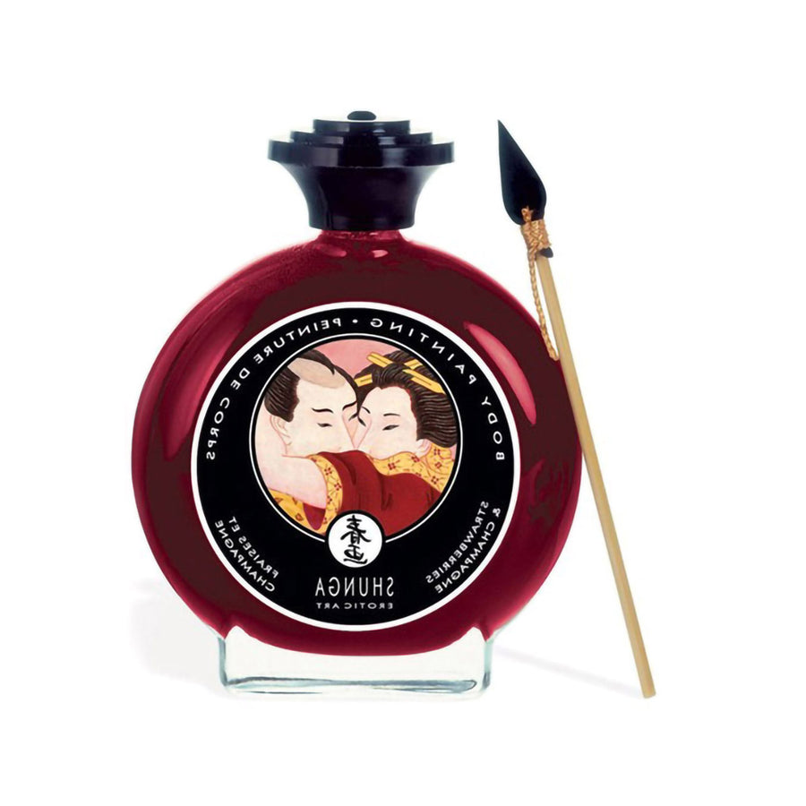 Shunga Erotic Art Body Painting - Champagne & Strawberry 3 oz